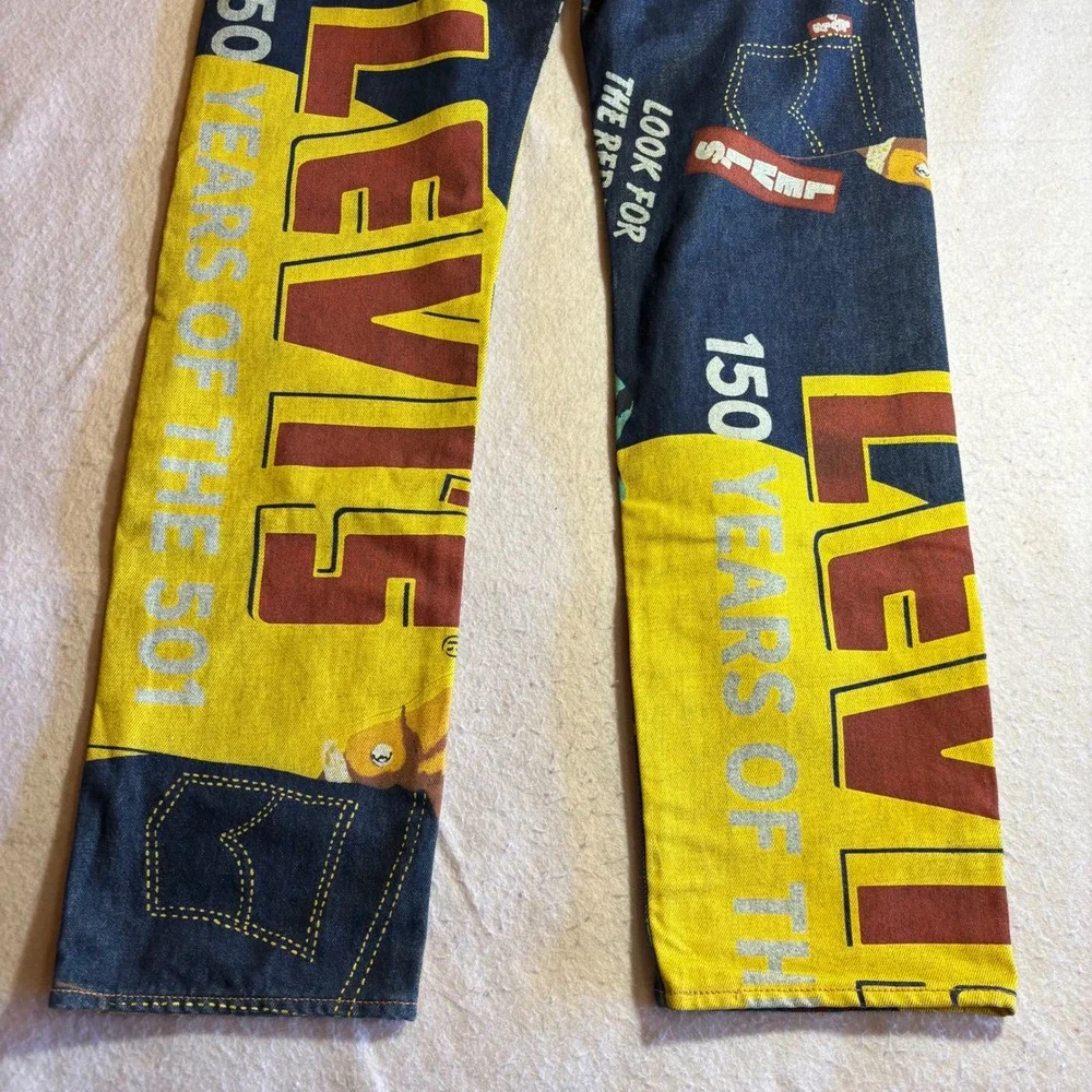 Levi's 501 150th Anniversary Edition Jeans Mens 34x32 Banner Pant Sample Garment